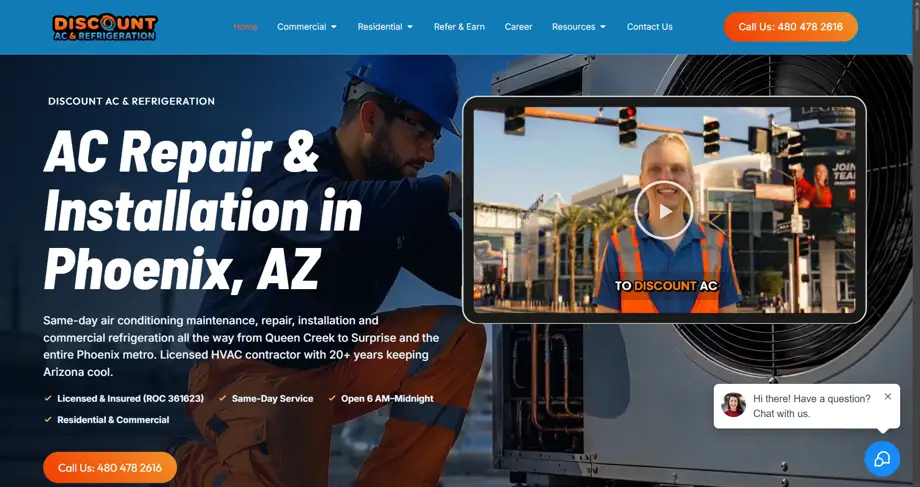 Discount AC and Refrigeration, HVAC en Phoenix